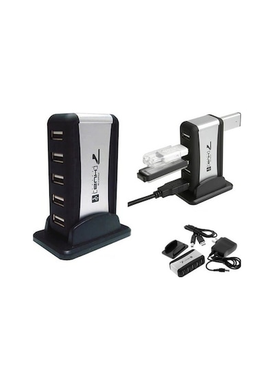 7 Port Usb Çoklayıcı Usb Hub Çoğaltıcı - Adaptörlü Pc Notebook (533633207)