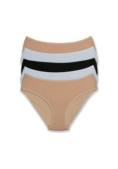Pierre Cardin Kadın Pamuklu Geniş Kenarlı 5li Külot Çok Renkli