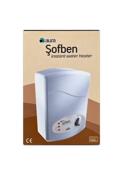 Şofben Elektrikli Ani Su Isıtıcı Aura Beyaz