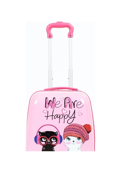 Mçs Happy Kız Çocuk Valizi Pempe - Happy Baskı