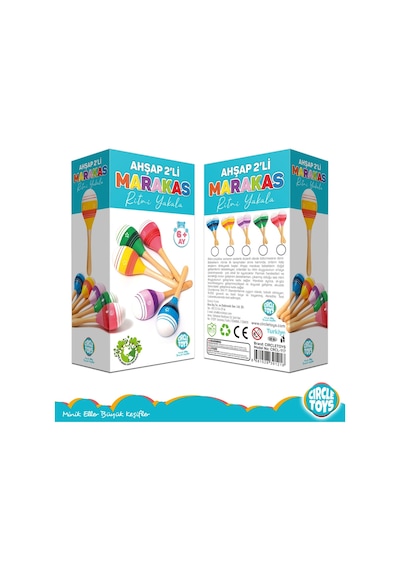 Circle Toys Ahşap 2'li Marakas