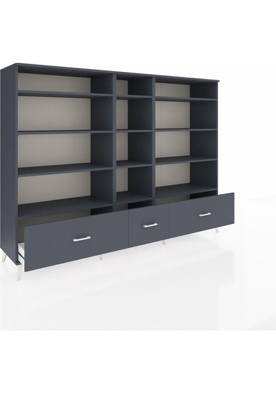 Hyperion Dolap 12 Raflı 3 Çekmeceli 220x44x163 Antrasit-antrasit Antrasit-antrasit Hyperion Dolap 12 Raflı 3 Çekmeceli 220x44x163 Antrasit-antrasit Antrasit-antrasit