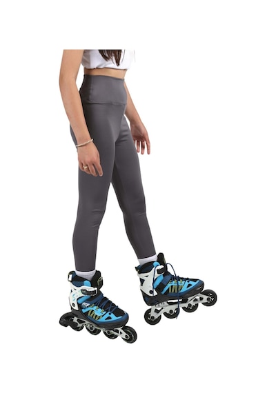 Erdem Kıds Kız Çocuk Yüksek Bel, Koşu, Yürüyüş, Casual, Spor, Atletik, Egzersiz, Fittness Tayt Antrasit Antrasit