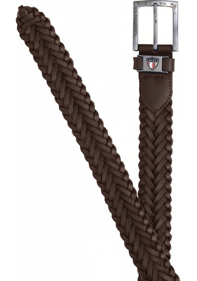 U.S. Polo Assn. Erkek Örgülü Kemer K24ak003 Kahve