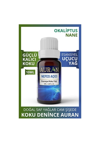 Auran Nane & Okaliptüs Esansiyel Uçucu Koku Yağı 10 ML
