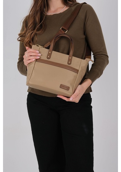 Silver Polo Sp1214 Kadın El Çantası Saten Vizon-camel