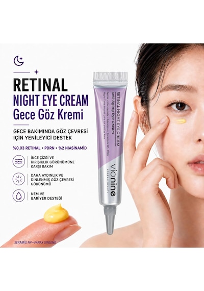 Tr Gece Bakım Seti 2'li, Retinal Krem 15ml + Göz Kremi 20ml