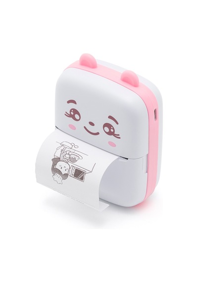 İpixi - Bluetooth Mini Sevimli Pembe Mobil Yazıcı