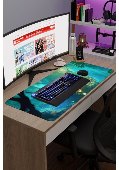 Ori And The Will Of The Wisps Dikişli Kauçuk Oyuncu Mousepad V3 - 90x40 Xxl Gaming Mouse Pad
