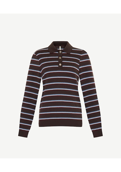 Yargıcı Regular Polo Yaka Uzun Kol Kazak 26kktr2136x 003 Kahverengi