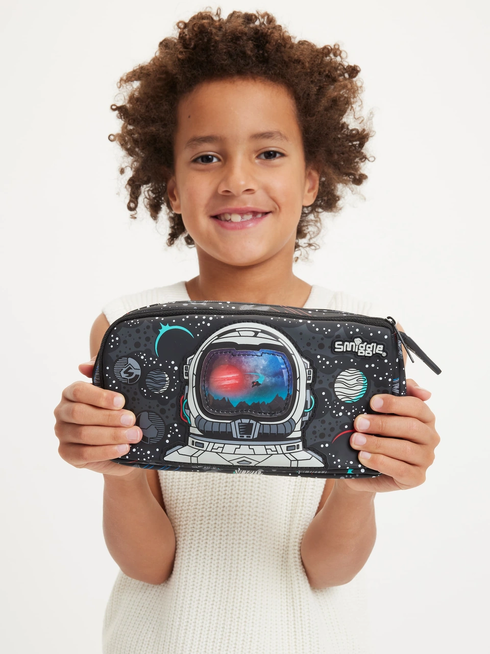Smiggle - Eclipse Çift Gözlü Kalem Kutusu Desenli