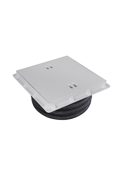 300Mm Koruge Boru Uyumlu Çerçeve + Düz Kapak
