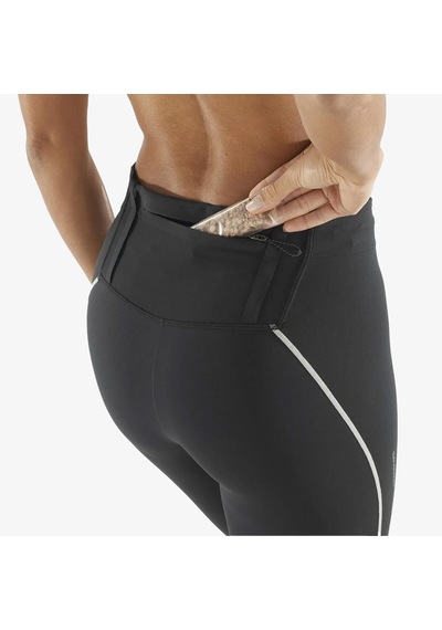 Salomon Sense Stow Tights Kadın Siyah Koşu Taytı Lc2299500 Siyah