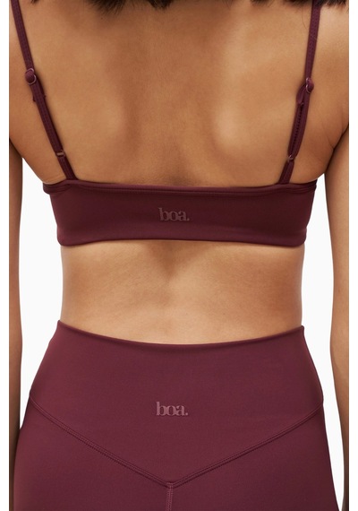 Because Of Alice Because Of Alicebase Sculpting Cami Bra Şekillendirici Spor Sütyeni Bordo