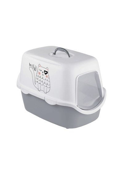 Stefanplast Cathy Grıffe Gri/beyaz Kedi Tuvaleti 56x40x40cm P276