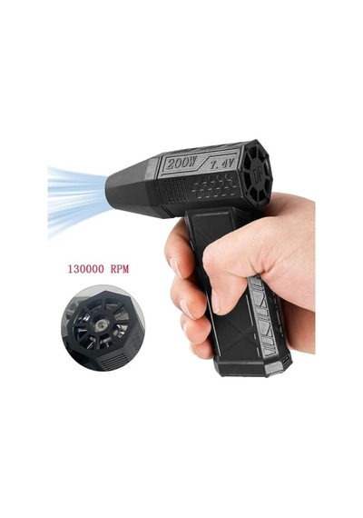 Orret Home Turbo Fan Elektrikli Hava Kompresörü 90000 Rpm Üfleme Gücü, 3 Kademeli Güç Ayarı, 5000 Mah Şarjlı, Led Işıklı, Toz Püskürtme Ve Temizlik Cihazı, Taşınabilir Kompakt Üfleme Makinesi