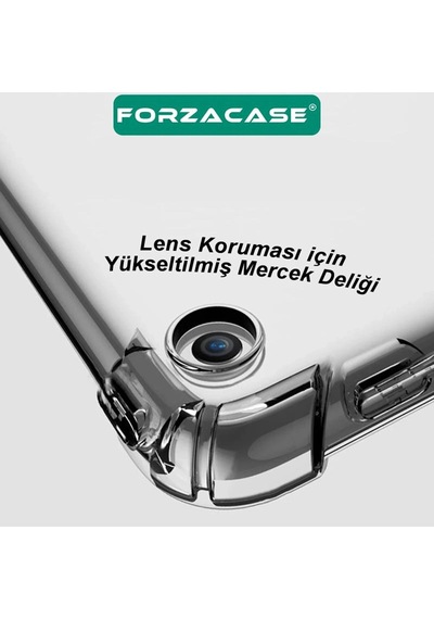 Forzacase Honor Pad X8a 11 İnch İle Uyumlu Anti Shock Silikon Kılıf Şeffaf - Fc014 Arka Kapak