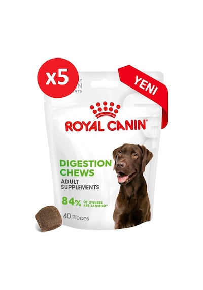 Royal Canin Digestion Chews Yetişkin Köpekler İçin Sindirim Sistemini Destekleyen Tamamlayıcı Ödül Maması 160g 5 Paket