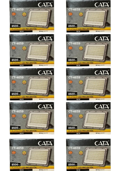 Cata Ct-4659 100w 6500k Beyaz Işık Led Projektör 10 Adet