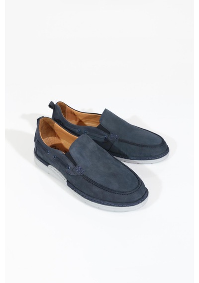 Dgn 24117 Erkek Comfort Ayakkabi Lacivert Nubuk