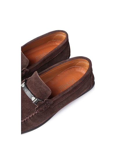 Halb Hakiki Deri Erkek Günlük Ayakkabı, Loafer Ayakkabı, Hafif Ayakkabı, Tokalı Loafer, Süet Loafer