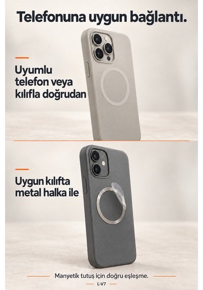 L-v7 Manyetik Bluetooth Kumandalı Tripod Selfie Çubuğu 64 Cm, 3 Ayaklı, 2 Kg Taşıma - Siyah Yeşil
