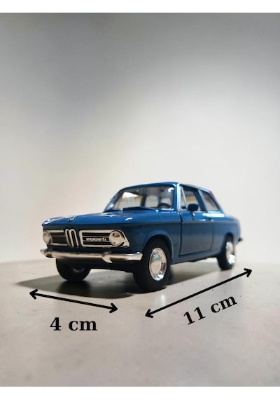Nostaljik Mavi Bmw 2000 Tı 1/32 Ölçek Metal Çek Bırak Kapılar Açılır Model Araba Çok Renkli