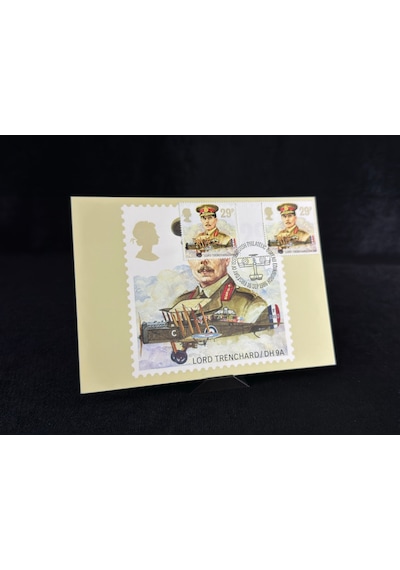 1986 İngiltere Kraliyet Hava Kuvvetleri Kartpostal Royal Air Force - Lord Trenchard / Dh 9a - Post Office Picture Postcard  Teşhir Ürün