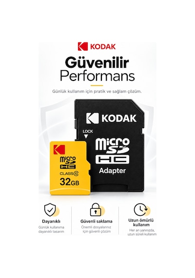 Kodak Class 10 32 Gb Mıcro Sdhc Hafıza Kartı