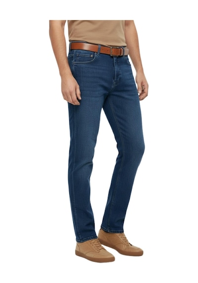 Erkek Büyük Beden Regular Kalıp Jeans Pantolon 320 Bgl-st05159 Petrol Mavi