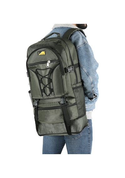 Strong Bag Strong Büyük Boy Körüklü Sırt Çantası, Dağcı Kamp Sırt Çantası Haki Yeşil