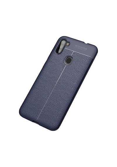 Samsung Galaxy Uyumlu A11 Kılıf Auto Focus Kapak - Lacivert İtdark7443