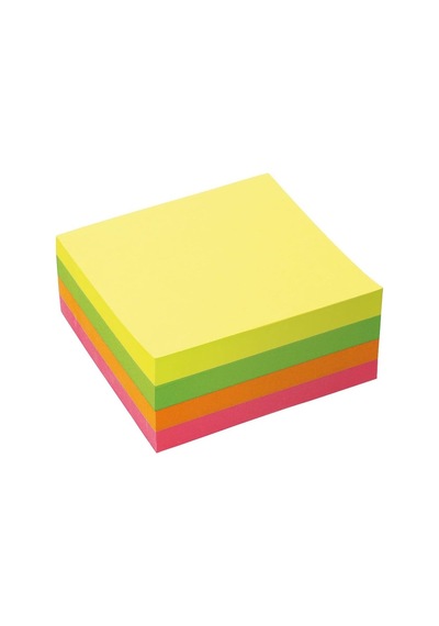 Tr Re-move Notes 320 Yaprak Küp Pedi 75x75mm Neon Gökkuşağı