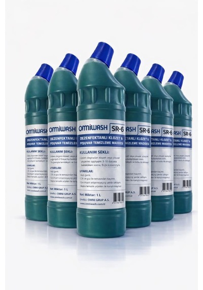 Omniwash Sr-6 Ağır Kirler İçin Klozet Pisuvar Temizleme 1000ml 6 Adet
