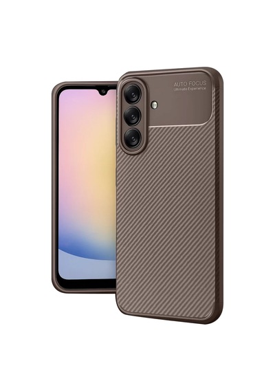 Newface Samsung Galaxy A17 5g Auto Focus Karbon Kapak - Kahverengi