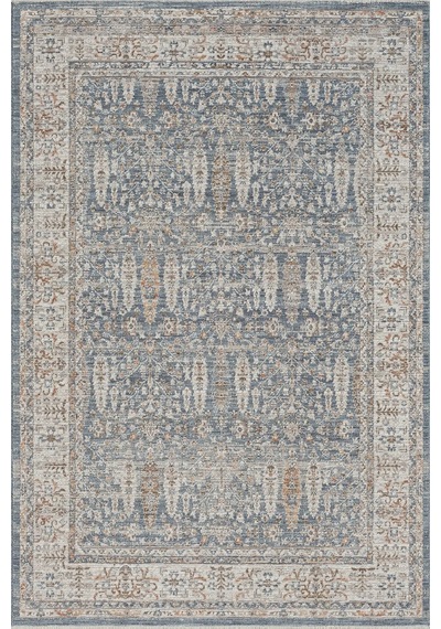 Seyran Halı Peru 10207 Mavi Polyester Makine Halısı