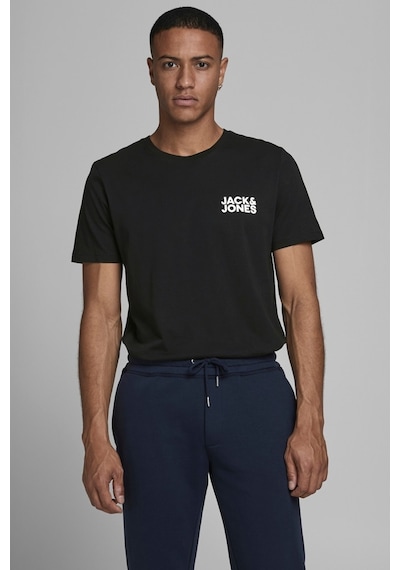 Jack & Jones Erkek T Shirt 12151955 - 484198324 Siyah