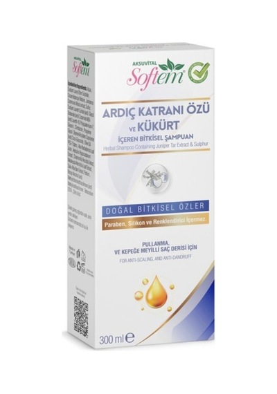 Softem Ardıç Katranı Özü Ve Kükürt Bitkisel Şampuan 300 Ml