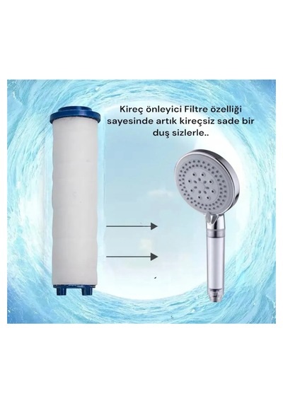 Truva Ultra Lüks 2 Adet Yedekli Kireç Önleyici Su Tasarruflu Duş Krom