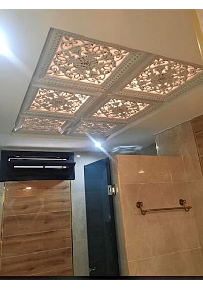 Diecor Led Döşenebilir Asma Tavan Uyumlu 60x60 Dekoratif Tavan Paneli Beyaz 60 X 60 Model:xa287