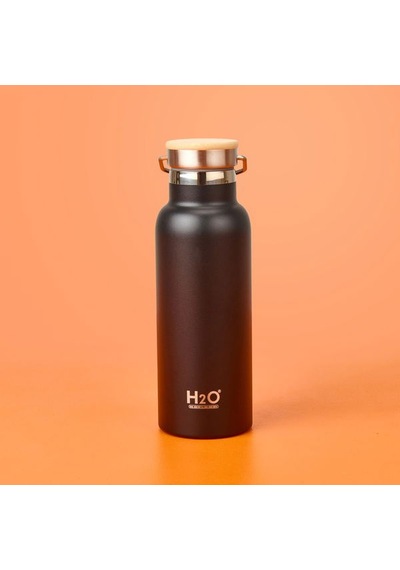 Tohana Bambu Kapaklı Çelik Termos - Siyah / Açık Kahverengi - 500 Ml Siyah / Açık Kahverengi Çok Renkli