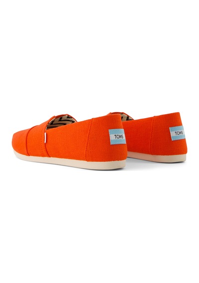 Espadril / Keten Kadın 10021933 Toms Alpargata Classic Heritage Canvas Flame Flame Mercan