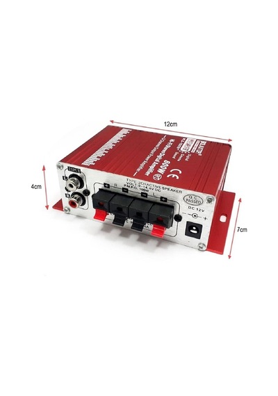 Oto Mini Anfi 12volt 80watt Bluetooth Bass Tiz