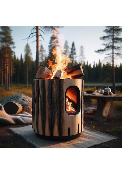 Kamp Ayısı Nordic Delme Çapı 24 Mm - Bushcraft İsveç El Burgusu Boyunduruk İsveç Ocağı Outdoor Kamp Ekipm Çok Renkli