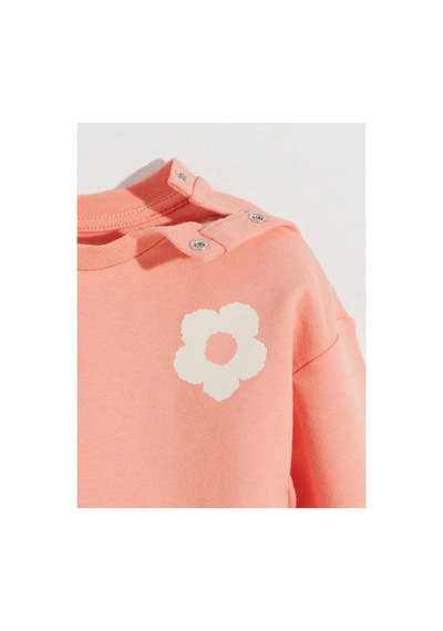 LC Waikiki Lcw Kids Mercan Bisiklet Yaka Çiçekli Kız Çocuk Sweatshirt Ve Eşofman Alt 2'li Açık Mercan LC Waikiki Lcw Kids Mercan Bisiklet Yaka Çiçekli Kız Çocuk Sweatshirt Ve Eşofman Alt 2'li Açık Mercan