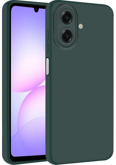 Mey İthalat Samsung Galaxy Uyumlu - A07 4g Nano İçi Kadife Silikon - K.yeşil
