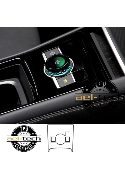 Volkswagen Tiguan Uyumlu Vites Etrafı Piano Black Tpu Koruyucu 20