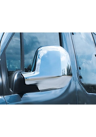 Peugeot Partner 2008-2012 Arası Krom Ayna Kapağı 2 Parça Abs
