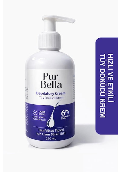 Pur Bella Tüy Dökücü Krem 6 Dakikada Etkili Aloe Vera & E Vitaminli Tüm Cilt Tipleri