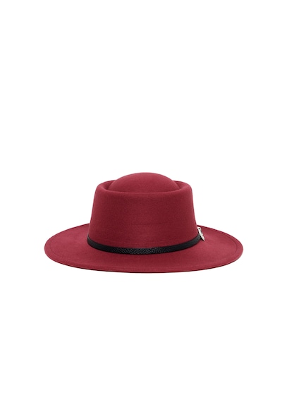 Berellini Kaşe Kaşmir - Unisex Geniş Fotör Bordo